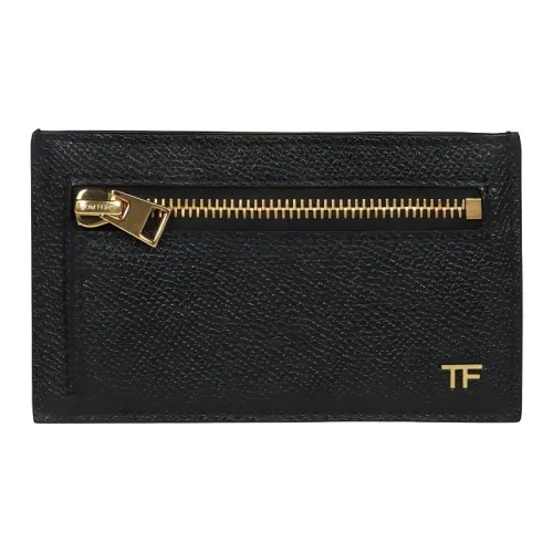 TF Телячья кожа Держатель для карт кошелек Мужской Черный
