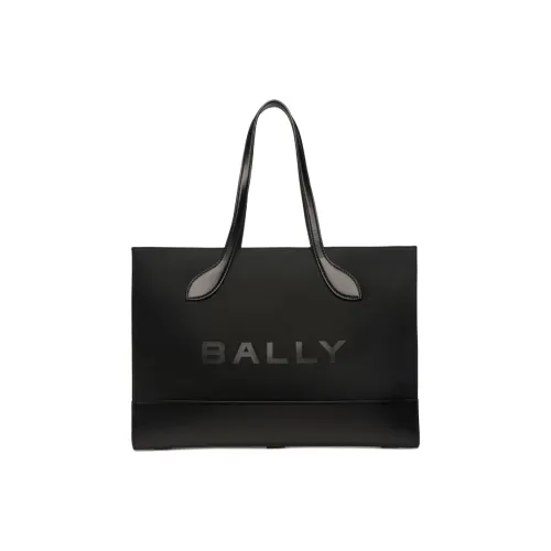BALLY Нейлоновая сумка Tote с кожаными вставками сумка для покупок сумка через плечо женская черная