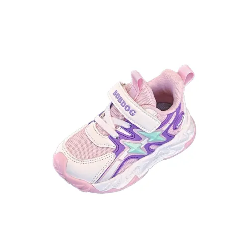 BOBDOG Slip-resistant Abrasion-resistant Kids Lifestyle Shoes Rice Ледяной розовый Фиолетовый для детей 3-7 лет