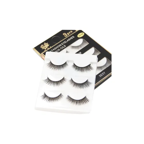 JIANYINGSHU 3D-эффект симуляция натуральные кудрявые накладные ресницы для улучшения внешности глаз стиль 3 пары коробка