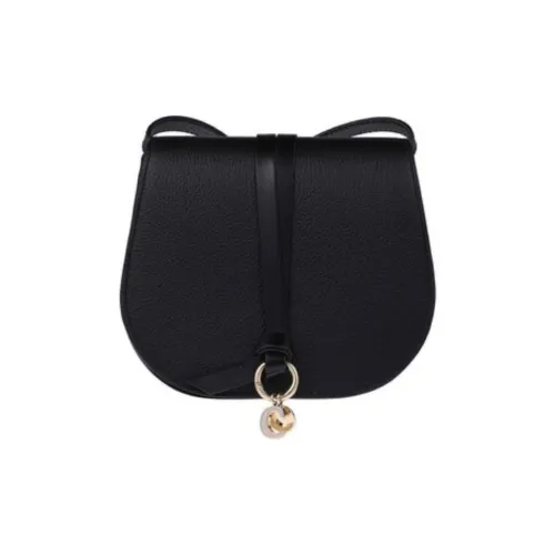 Chloe Кожа Седло Сумка Сумка через плечо Сумка на плечо Стандартная Женская Черная