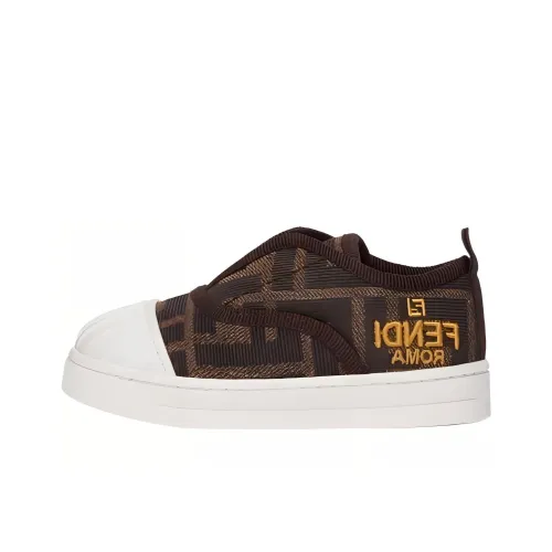 FENDI Детские Скейтбординги Низкий Топ Коричневый Kids