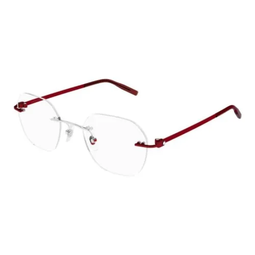 MONTBLANC Металл Нерегулярная форма Оправы для очков Мужской Красный