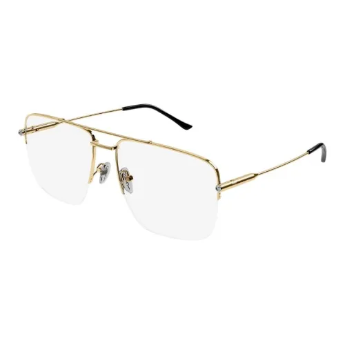 GUCCI Металл Aviator Оправа для очков Женская Золото