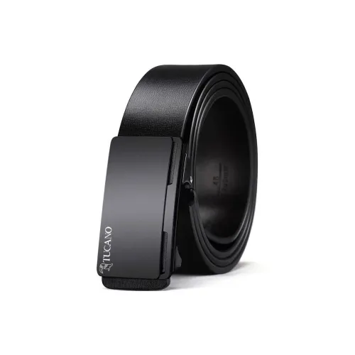 TUCANO Ремни из коровьей кожи Мужские Черный с металлической пряжкой Черный с золотой пряжкой Ширина 3,4 см