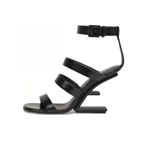 FENDI One Ремешок Сандалии 8 см Женские Черные