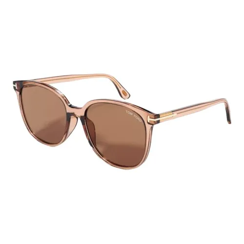 TF Пластиковая оправа Квадратные Солнцезащитные очки Унисекс Коричневый