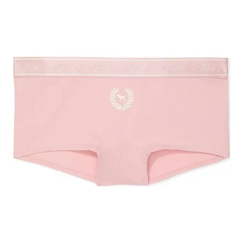 Victoria's Secret Розовый логотип Хлопок Boyshort Panty LECR Нижнее белье Женские 1 упаковка Розовый