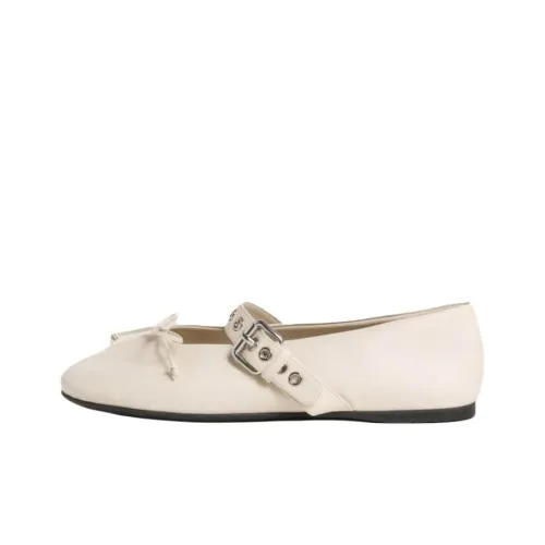 MIU MIU Mary Jane Shoes Женские Ecru