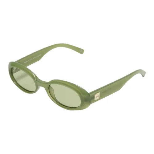 Le Specs Пластик Металл OVAL SUNGLASSES Унисекс Зеленый