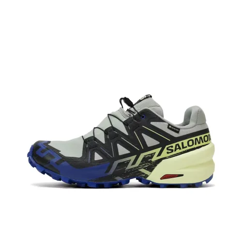 SALOMON Speedcross 6 Противоскользящие Устойчивые к истиранию Низкие Кроссовки для бега по пересеченной местности Мужские Серые