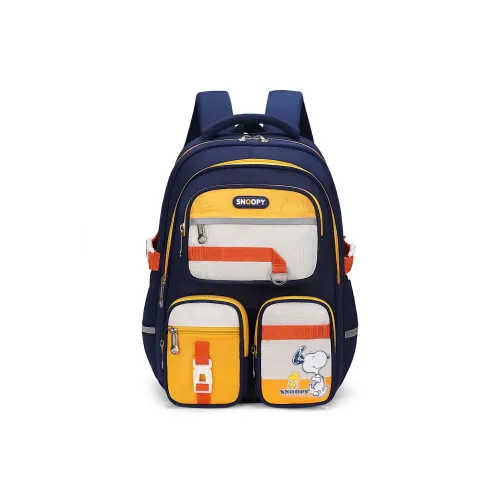 SNOOPY Молния Student Bag Standard Baby Blue Purple Yellow Pink