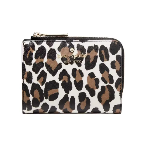 Kate Spade PVC Кошелек Маленький Женский Кремовый Многоцветный