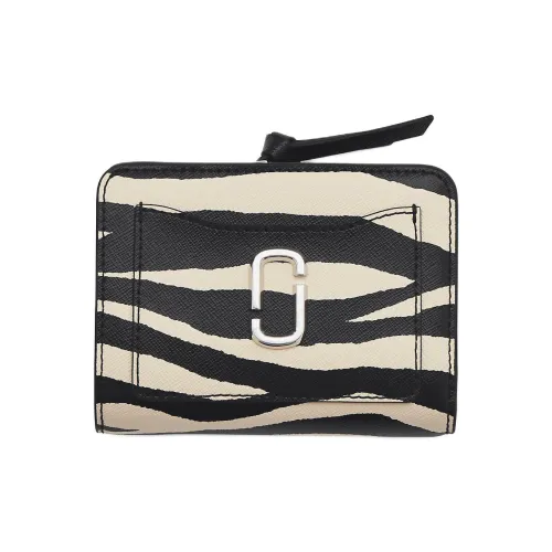 MARC JACOBS Snapshot Крестообразная текстура Кожа Кошелек Мини Женские Черный Белый
