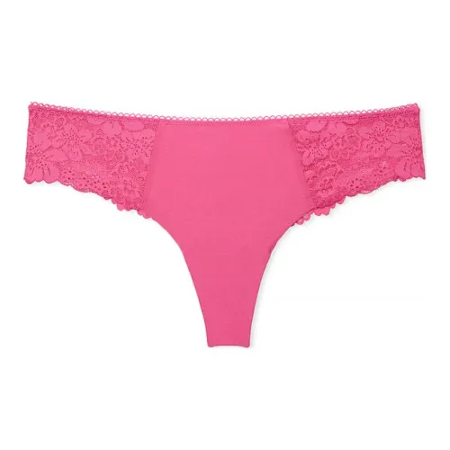 Victoria's Secret Розовый No Show Cheeky Panty Кармин Розовый Нижнее белье Женские 1 Пачка Розово-рубиновый