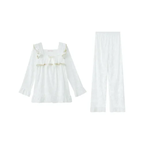 Сон Белый Женские Пижамные Комплекты