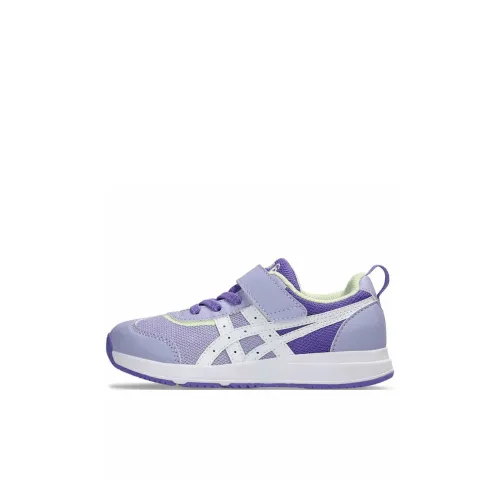 Asics Suku Устойчивый к истиранию Низкий Топ КIDS Lifestyle Shoes Фиолетовый Белый Детский