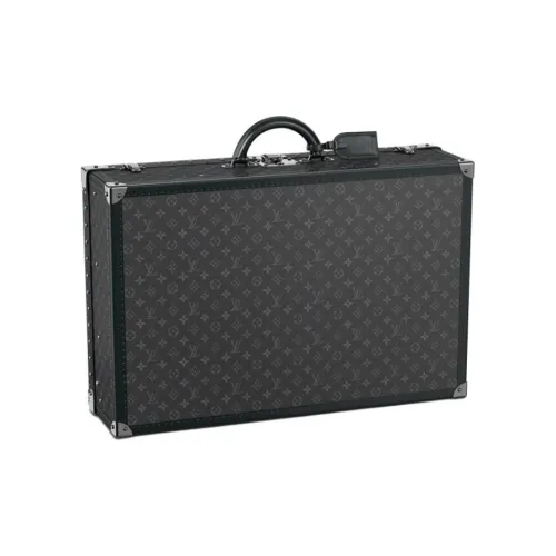 LOUIS VUITTON Canvas коровья кожа твердый чехол унисекс черный