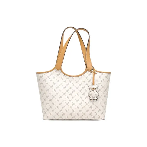 PIERPOLO PVC Тоут Сумка Сумка для покупок Сумка на одно плечо Сумка через плечо Большая женская сумка Экрю Серый Кофейный