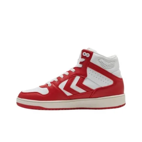 Hummel Износостойкий MID Топ Винтажные баскетбольные кроссовки Мужские Красные