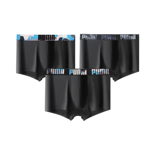 PUMA 3 упаковки черных мужских боксеров