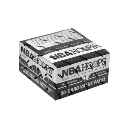 PANINI NBA Баскетбольная карта 2021-22 Hoops VALUE Коробка Fat Пачка Спортивные карты Одна коробка Включено