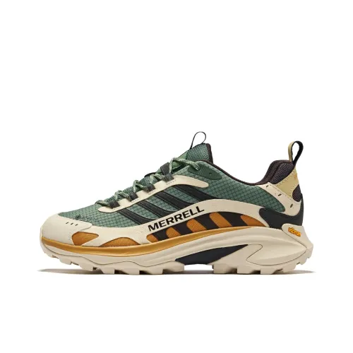 MERRELL Уличная обувь Низкий топ Зеленый Бежевый Серый Мужской