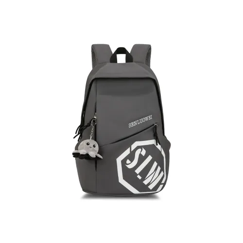 BAODIDAISHU Nylon Backpack Unisex Gray Black Burgundy Khaki Blue BAODIDAISHU Нейлоновый рюкзак унисекс серый черный бордовый хаки синий