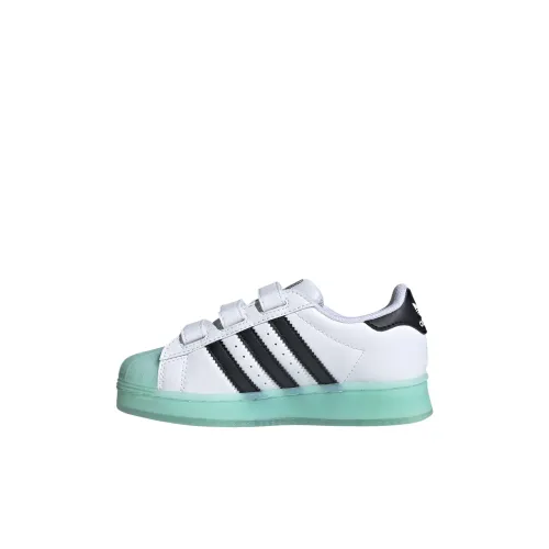 Adidas Comfort Детские Скейтбординги Низкий Топ Белый/Синий/Черный Цвет Kids