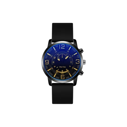 Clip Clop Большая циферблат часов с синим светящимся стеклом Спортивные механические часы Премиум Feel