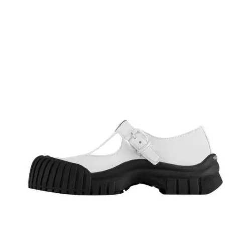 LOUIS VUITTON Рубин Платформа Туфли Мэри Джейн Женские Белые