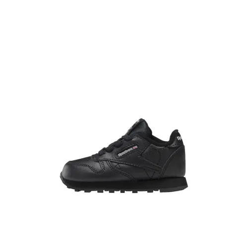 Reebok Classic Leather Low Топ Обувь для малышей Черный Infant And Toddler