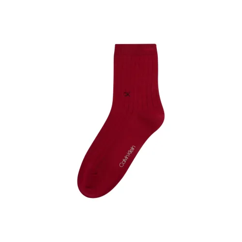 Calvin Klein Ржаво-красные 631 Женские носки MID до икры