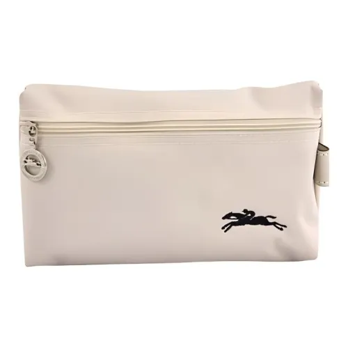 LONGCHAMP Nylon Косметичка Клатч Женская Белая