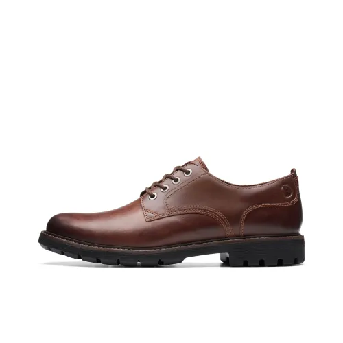 Clarks Мужские повседневные туфли Low Top Темно-коричневый Умбра 261734367 Мужской