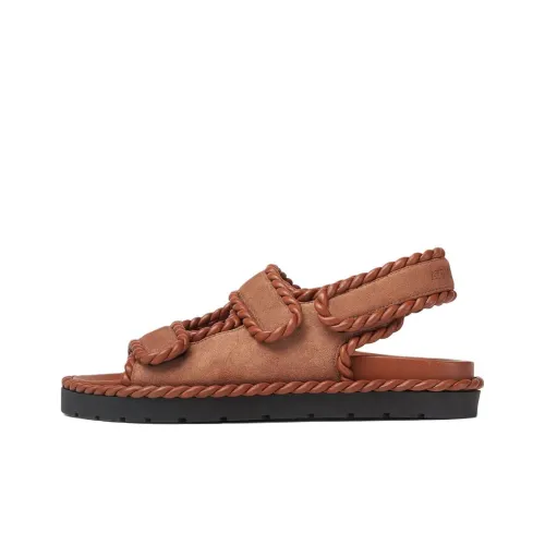 Bottega Veneta Джек One Ремень Сандалии Женские Коричневый