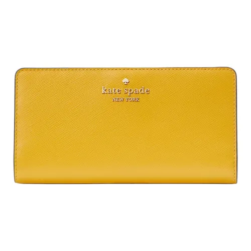 Kate Spade Кожа Кошелек Большой Женские Нарцисс Желтый