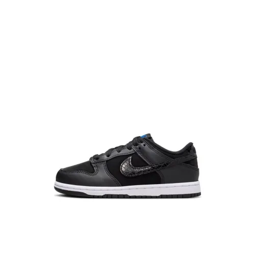 Nike Dunk Slip-Resistant Низкий Топ Детские Скейтбординги Черный Детский