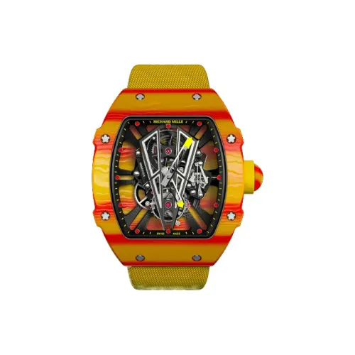 RICHARD MILLE Мужские часы с ручным заводом, механизм, 47,7mm*40,3mm, корпус с открытым механизмом