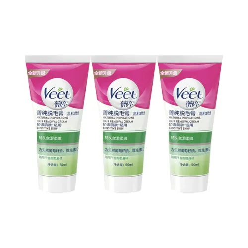 VEET Элита Pure Депиляционный Крем для Удаления Волос 50 мл*3 100 мл*2 200 мл
