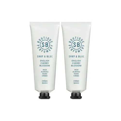 Shay Синий UK Вишневый цветок Миндаль Крем для рук 70мл*2