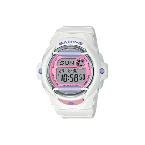 CASIO Baby G Collection Кварцевый механизм Смола Нержавеющая сталь Ремешок Часы Женские Розовый Циферблат Часы BG 169PB 7