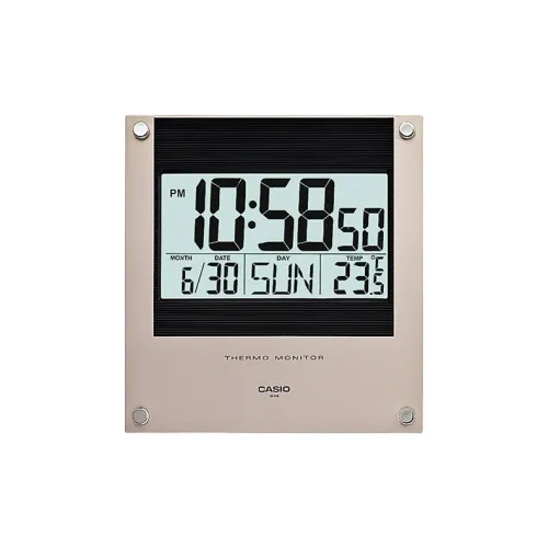 CASIO Кварцевый механизм пластик смола стена часы унисекс серый