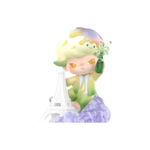 POP MART Коллаборация Edition Dimoo Paris Romantic ARTIST Прозрачный Слепой Бокс с Карточкой