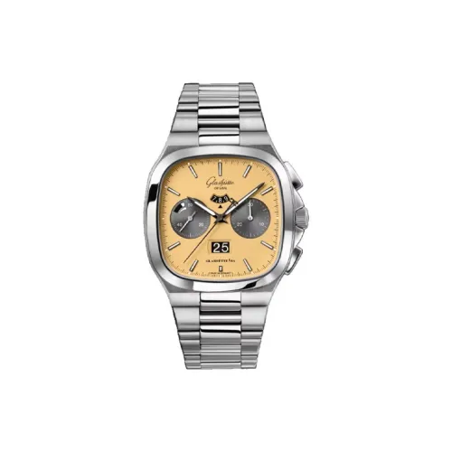 GLASHUTTE ORIGINAL Vintage Collection Автоматический Механический Механизм Мужские Часы Часы Желтый Циферблат