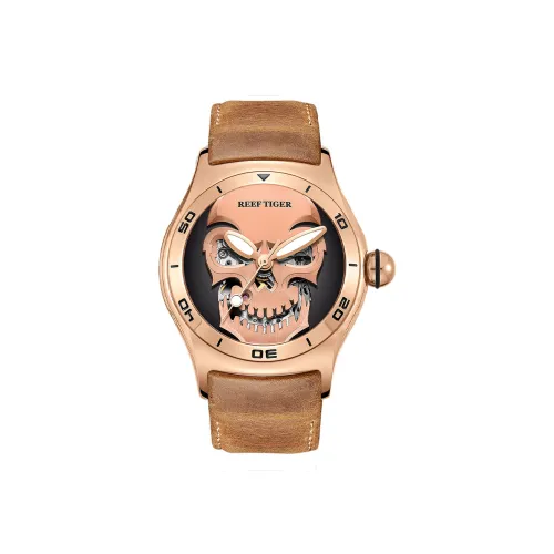 REEF TIGER Автоматический Механический Часы Мужские Aurora 44 мм Многоцветные