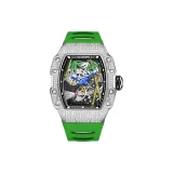 HBR926-Белый Корпус Зеленый Ремешок