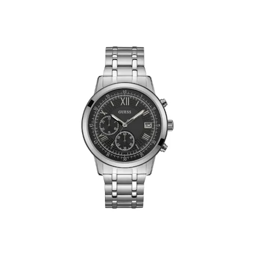 GUESS Кварцевый механизм Мужские часы 44 мм Черный