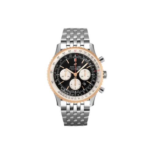 BREITLING Автоматический Механический Часы Мужской Aviation Chronograph Collection 46 мм Черные