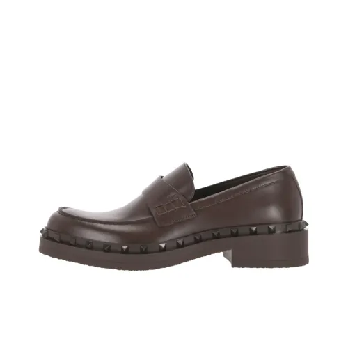 Valentino Rockstud M WAY Лоферы Мужской Коричневый